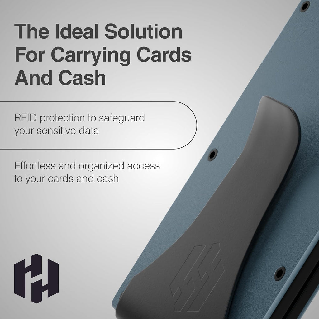 Wallet for Men - Reinvented Design Men'S Wallet - Slim, Minimalistic & Seamless, Blocks RFID Scanners with a Money Clip (Grey)
