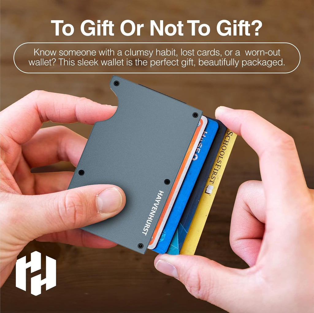 Wallet for Men - Reinvented Design Men'S Wallet - Slim, Minimalistic & Seamless, Blocks RFID Scanners with a Money Clip (Grey)