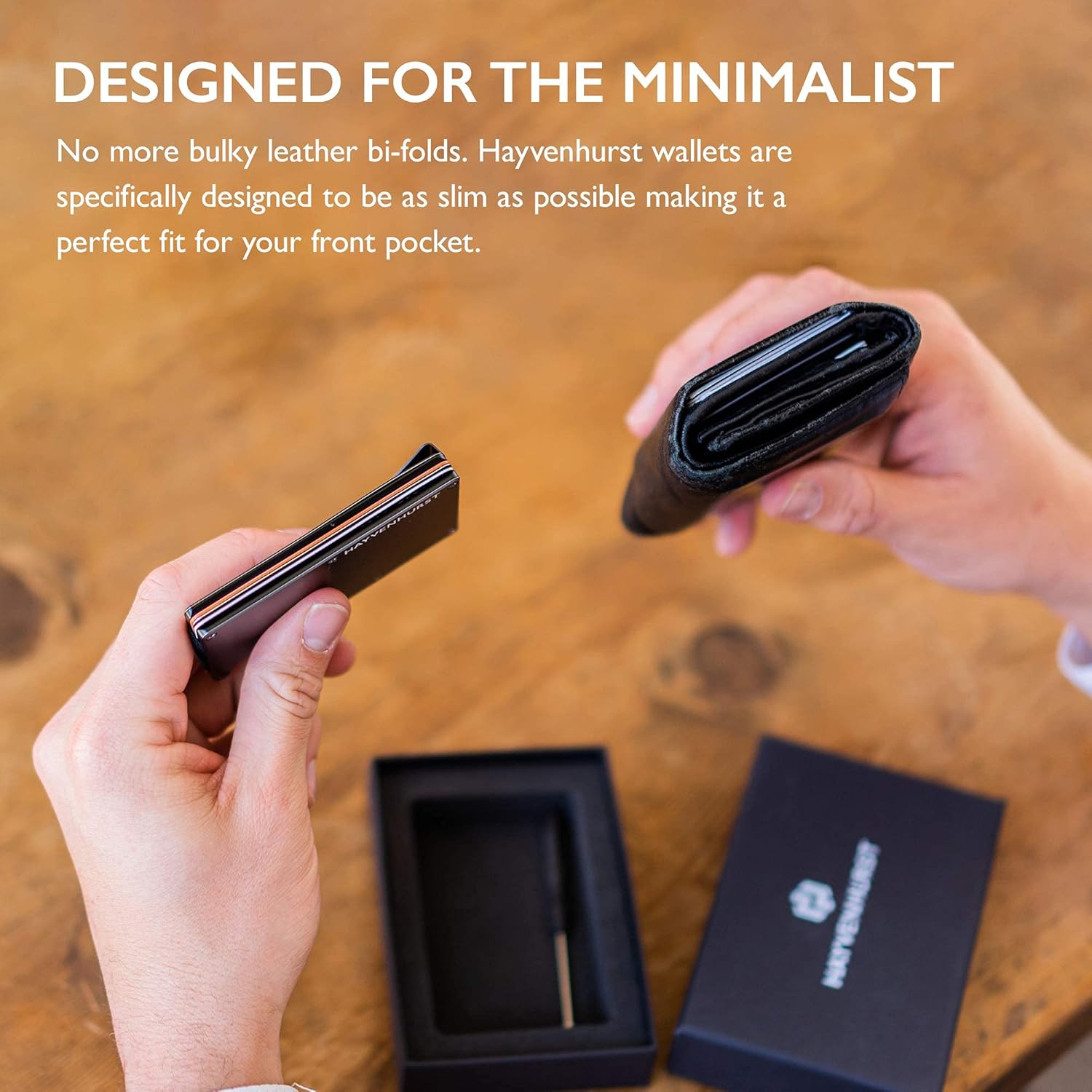 Wallet for Men - Reinvented Design Men'S Wallet - Slim, Minimalistic & Seamless, Blocks RFID Scanners with a Money Clip (Carbon Fiber)