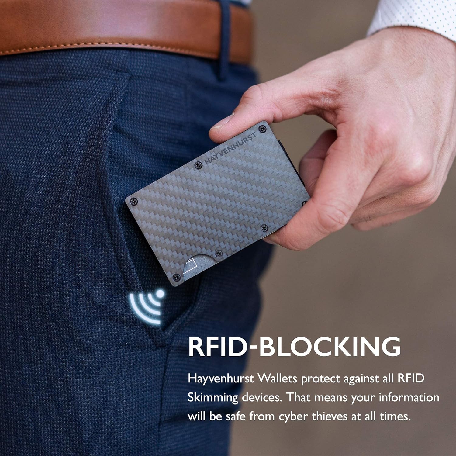 Wallet for Men - Reinvented Design Men'S Wallet - Slim, Minimalistic & Seamless, Blocks RFID Scanners with a Money Clip (Carbon Fiber)
