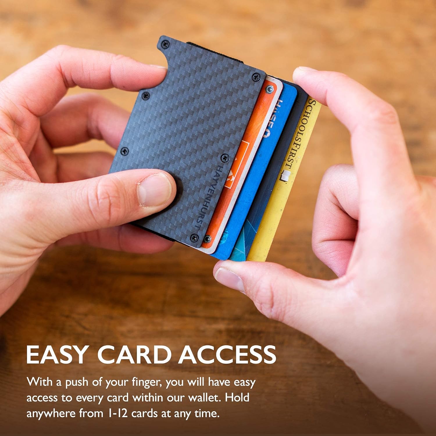Wallet for Men - Reinvented Design Men'S Wallet - Slim, Minimalistic & Seamless, Blocks RFID Scanners with a Money Clip (Carbon Fiber)