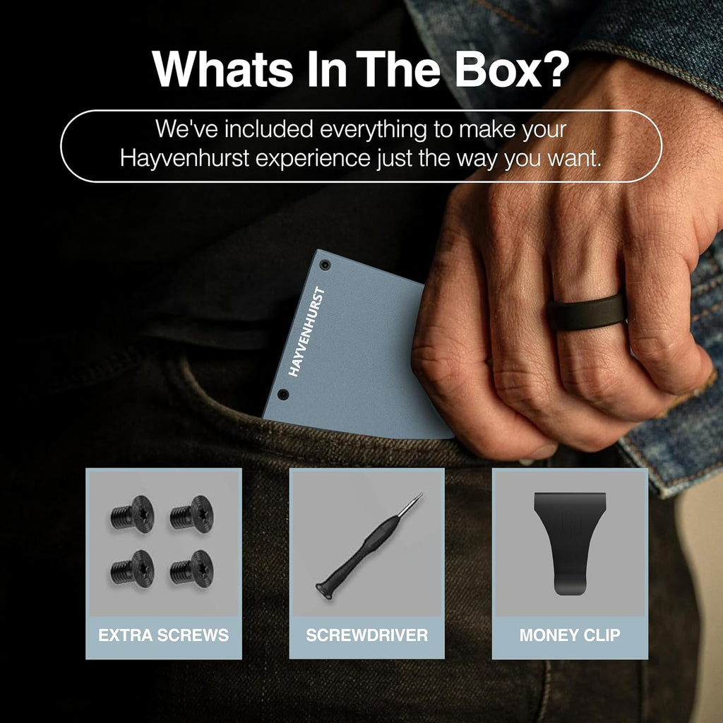 Wallet for Men - Reinvented Design Men'S Wallet - Slim, Minimalistic & Seamless, Blocks RFID Scanners with a Money Clip (Grey)