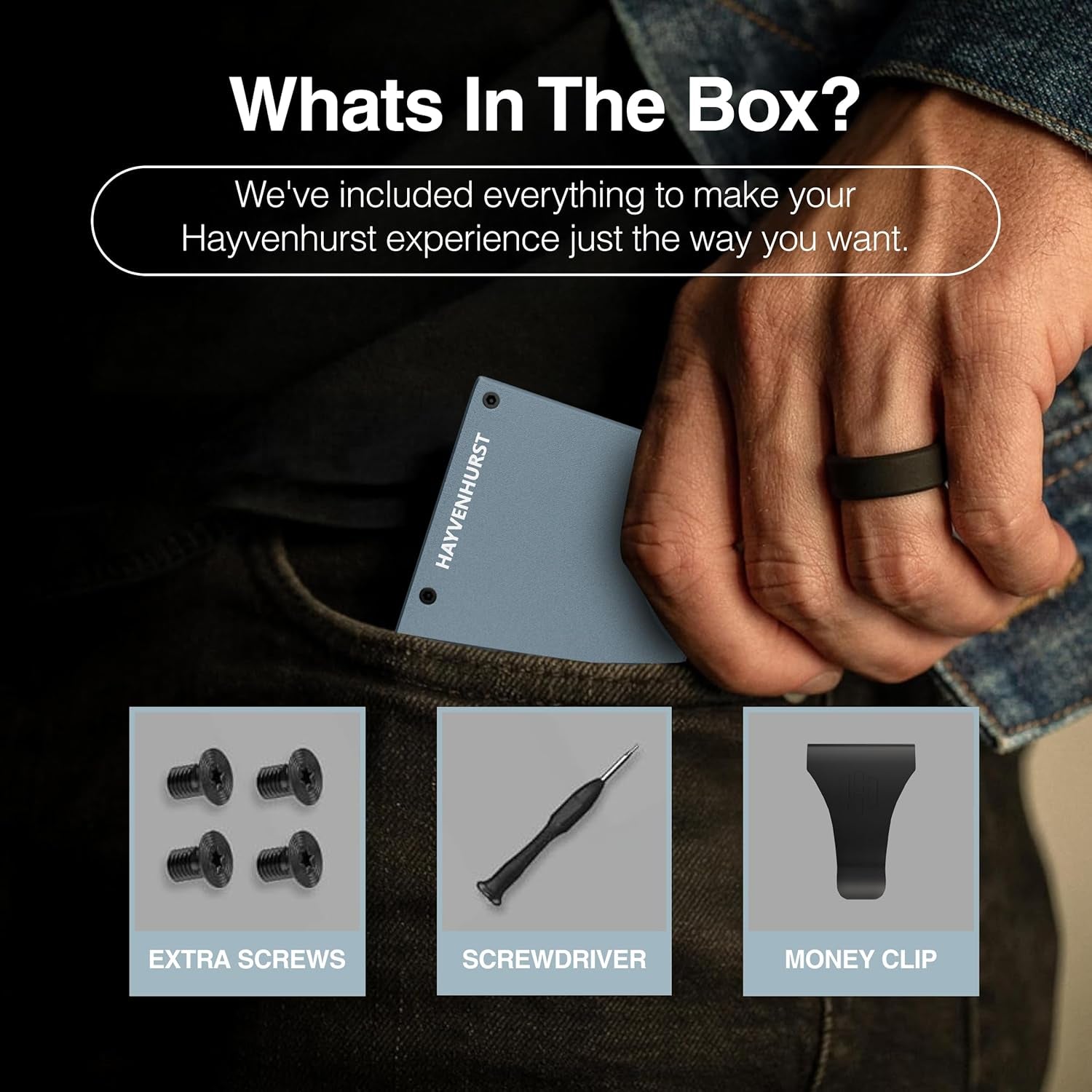 Wallet for Men - Reinvented Design Men'S Wallet - Slim, Minimalistic & Seamless, Blocks RFID Scanners with a Money Clip (Grey)