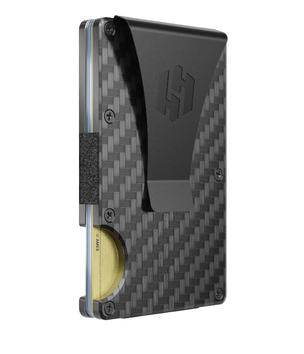 Wallet for Men - Reinvented Design Men'S Wallet - Slim, Minimalistic & Seamless, Blocks RFID Scanners with a Money Clip (Carbon Fiber)