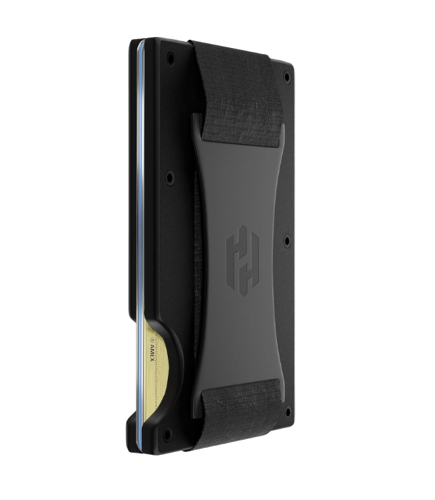 RFID-Blocking Card Holder Wallet with Cash Strap