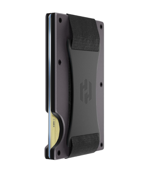 RFID-Blocking Card Holder Wallet with Cash Strap