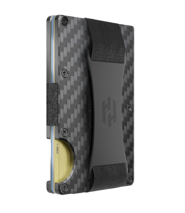 RFID-Blocking Card Holder Wallet with Cash Strap