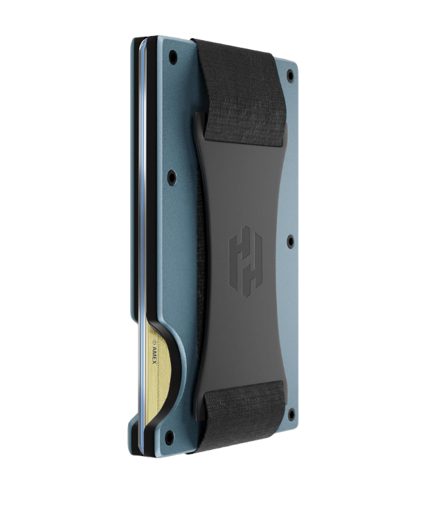 RFID-Blocking Card Holder Wallet with Cash Strap